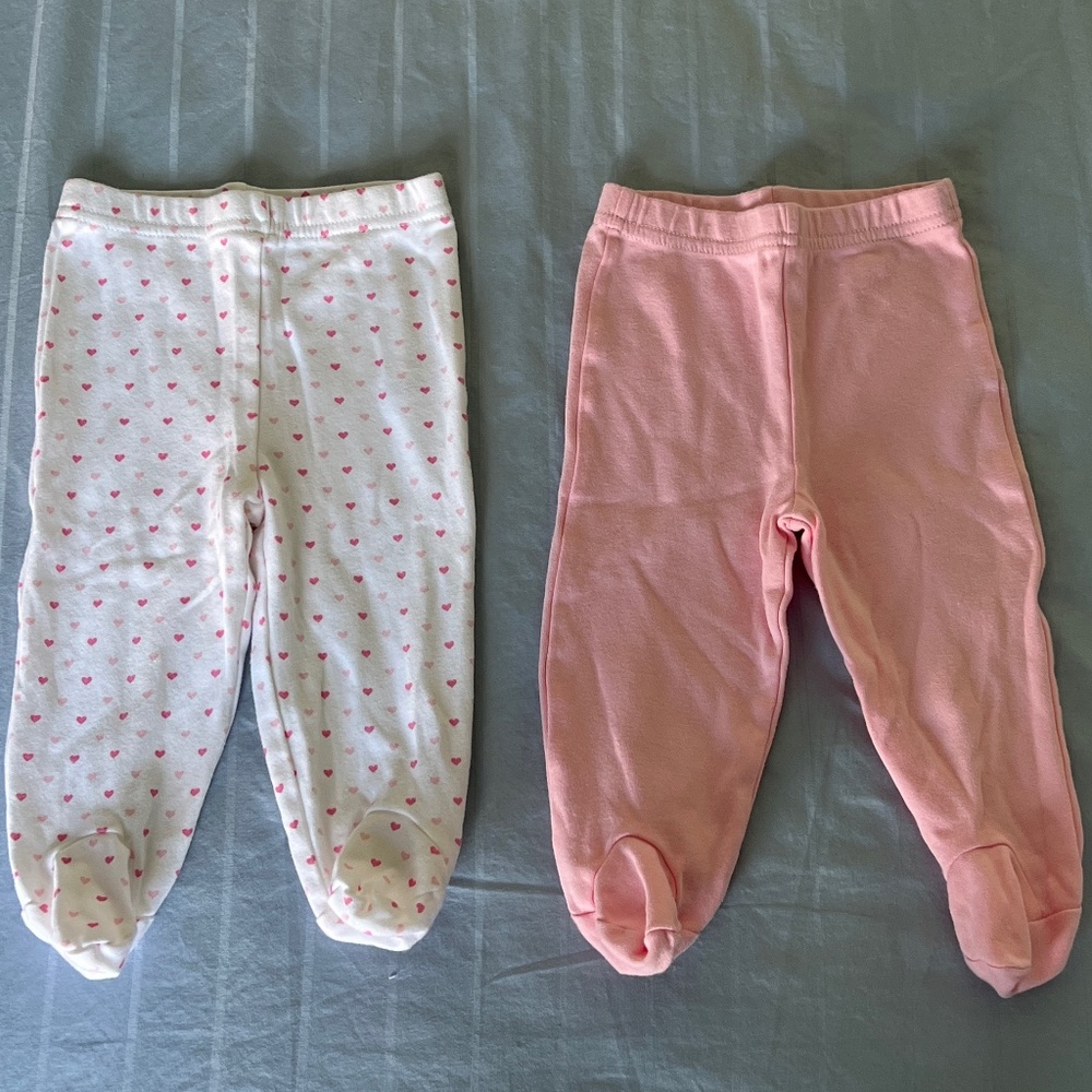 Lot of 2 Koala Baby footed pants 3-6 months